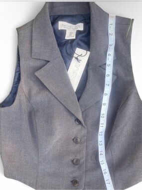Rachel Zoe Slate Gray Sleeveless Tailored Vest